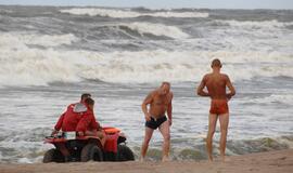Klaipėdos gelbėtojai baigia darbą paplūdimiuose