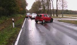 Ketvirtadienio avarija kelyje Klaipėda-Palanga