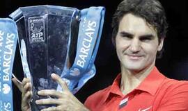 Geriausių tenisininkų turnyrą laimėjo Rodžeris Federeris