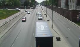 Herkaus Manto gatvėje - nuvirtęs konteineris