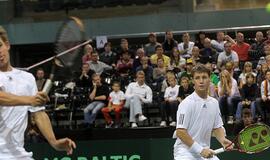 Lietuvos tenisininkai 2013 metų Deviso taurės varžybose kovos su Kipro komanda