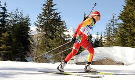 Biatlonininkė Diana Rasimovičiūtė varžybose Norvegijoje - trylikta