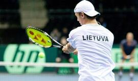 Lietuvos vyrų teniso rinktinė pasaulio reitinge pakilo į 37-ąją vietą