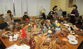 Moksleivių saviraiškos centro būrelio keramikos ir floristikos darbų paroda