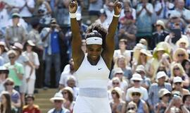 Amerikietė Serena Viljams Vimbldone iškovojo rekordinę pergalę