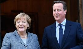 Angela Merkel ir Deividas Kameronas: sankcijos Rusijai turi būti išlaikytos