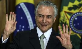 Laikinasis Brazilijos prezidentas Mišelis Temeris prašo pasitikėjimo