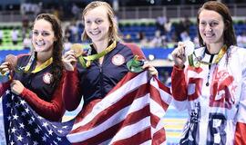 Rio de Žaneiro olimpinių žaidynių medalių lentelėje pirmauja JAV sportininkai