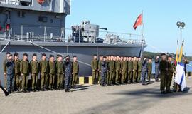 Karinių jūrų pajėgų šauktinių atsargos ceremonija