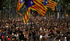 Katalonijoje vyko protestai prieš separatistų lyderių sulaikymą