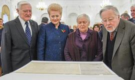 Lietuvos Nepriklausomybės Aktas grįžo į Lietuvą