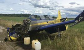 Aleksoto aerodrome nukrito lėktuvas, sužeista pilotė