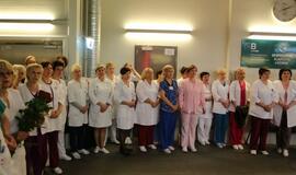 Respublikinėje Klaipėdos ligoninėje pasveikinti slaugytojai