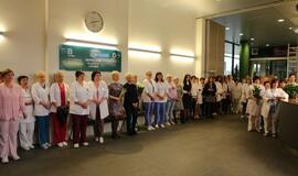 Respublikinėje Klaipėdos ligoninėje pasveikinti slaugytojai