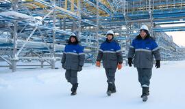 Gazprom darbuotojai