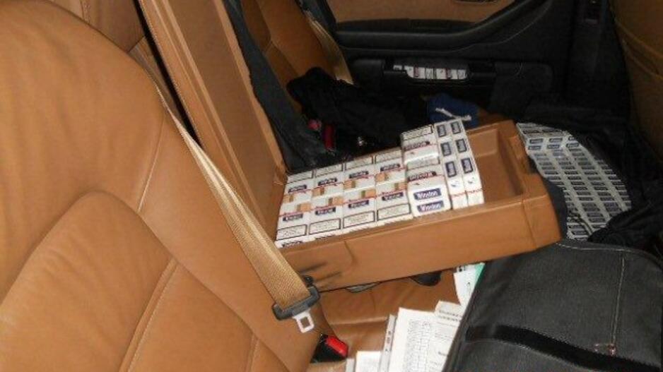 Diplomatiniame automobilyje - kontrabandinės cigaretės