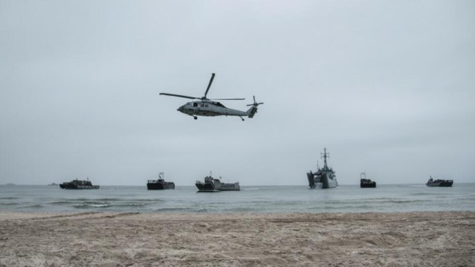 Nemirsetos paplūdimyje vyko pratybų BALTOPS 2019 karių išsilaipinimo operacija
