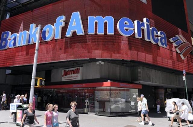"Bank of America" ketvirčio nuostoliai siekė 8,8 mlrd. JAV dolerių