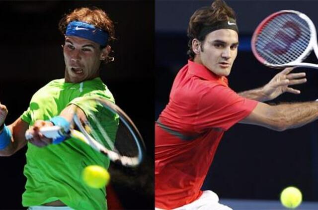 Rafaelis Nadalis ir Rogeris Federeris kovos "Australian Open" pusfinalyje