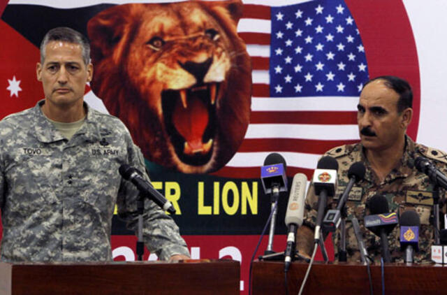 Jordanijoje prasidėjo tarptautinių pajėgų pratybos "Eager Lion 2012"