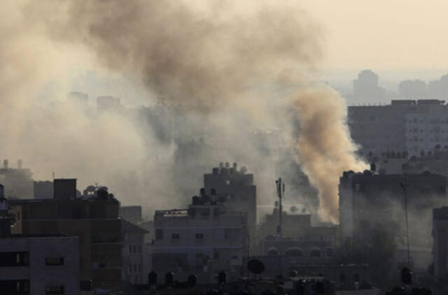 Per Izraelio antskrydžius Gazos ruože žuvo aštuoni palestiniečiai