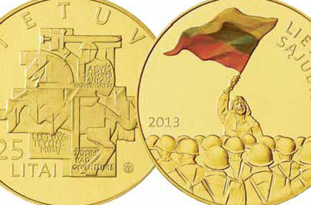 Spalvota trispalvė – ant Sąjūdžio 25-mečiui skirtų monetų