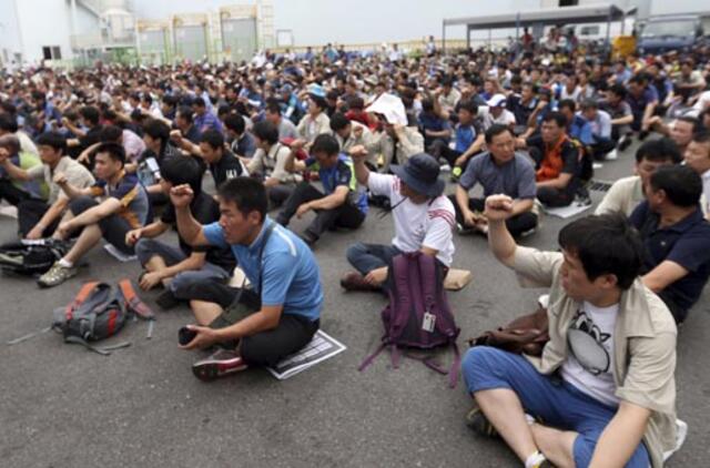 "Hyundai Motor" darbuotojai Pietų Korėjoje baigė streiką