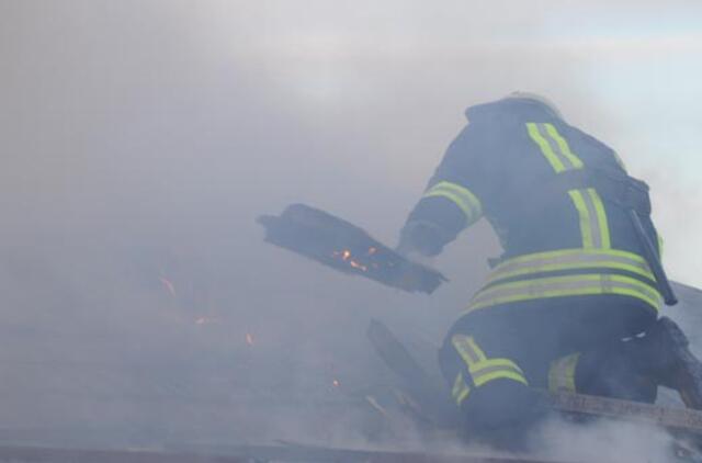 Vilkaviškio rajone sudegė namas, įtariamas padegimas