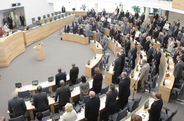 Pasibaigusioje Seimo sesijoje priimta apie 250 teisės aktų