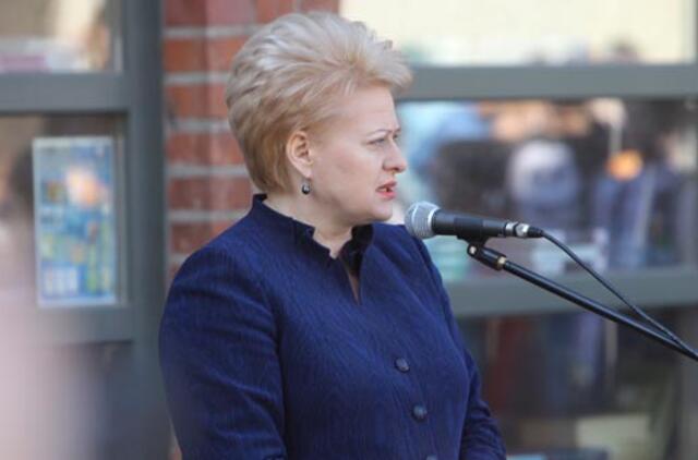 Dalia Grybauskaitė: dabar galime išgyventi ir be Rusijos dujų
