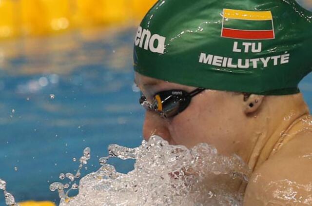 Rūta Meilutytė Londono baseine pasiėmė kelialapį į Olimpines žaidynes