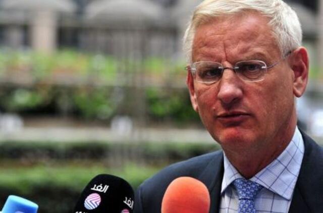 Karlas Bildtas: Europa nepamirš Baltijos šalių požiūrio į migrantų krizę