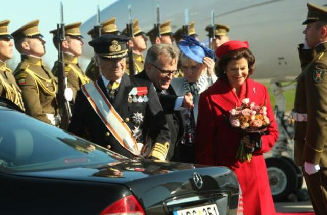 Švedijos karališkoji šeima atvyko į Lietuvą