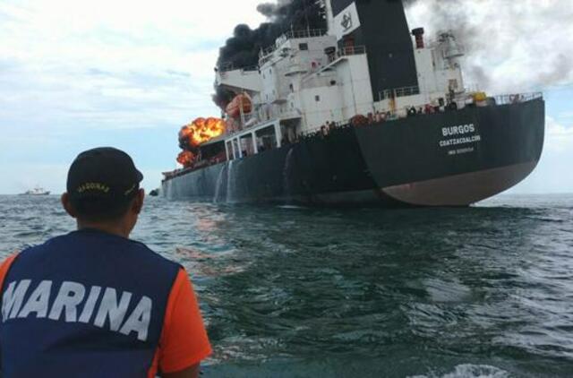 Po 24 valandų užgesintas gaisras, liepsnoję tanklaivyje Meksikos įlankoje