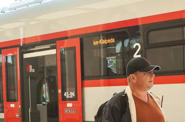 Daugėjo į Klaipėdą traukiniais važiuojančių žmonių
