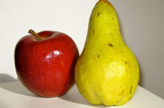 Kas sveikiau – obuolys ar kriaušė?