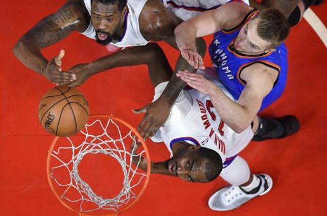 Krepšininkas Domantas Sabonis rungtynėse su "Clippers" pelnė 10 taškų