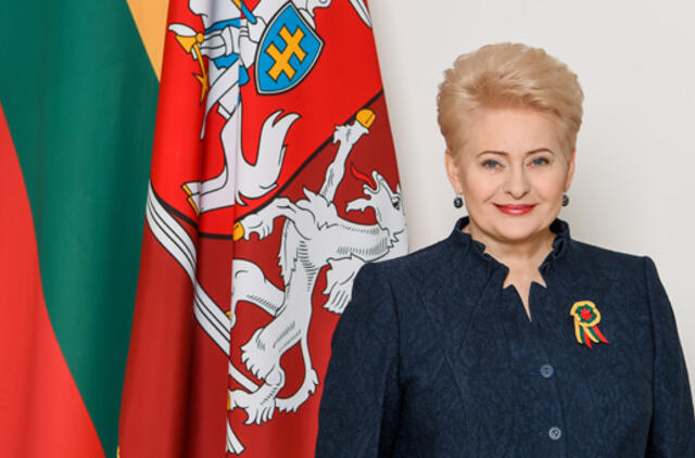 Prezidentė sveikina Lietuvos žmones