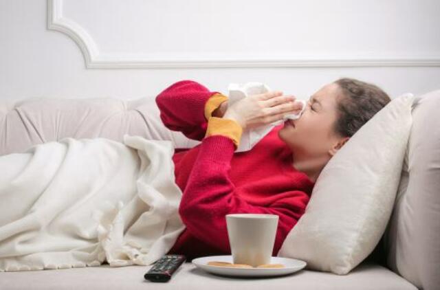 Sergamumas gripu ir peršalimo ligomis mažėja