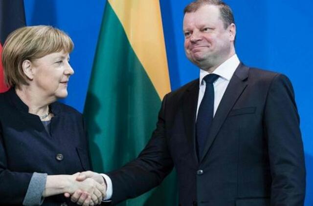 Vokietijos kanclerę sudomino Lietuvos vyriausybės reformos