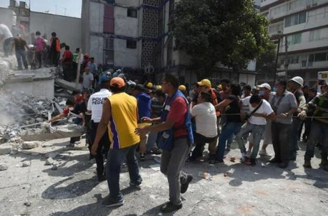 Meksikoje drebėjo žemė, žuvo daugiau nei 200 žmonių