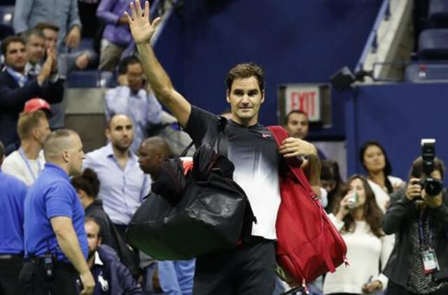 Šveicaras Rodžeris Federeris ir estė Kaja Kanepi nepateko į „US Open“ turnyro pusfinalius