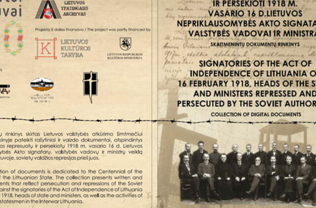 Lietuvos valstybės atkūrimo šimtmečiui paminėti - dokumentų rinkinys