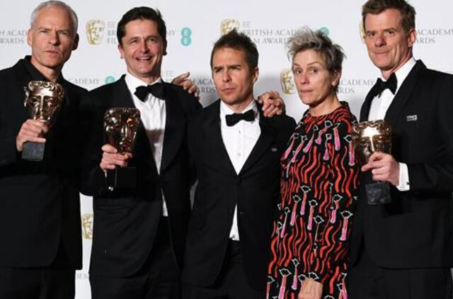 2018-ųjų BAFTA apdovanojimų ceremonijoje triumfavo filmas „Trys stendai prie Ebingo, Misūryje“