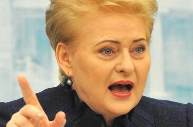 Dalia Grybauskaitė: aš nesu konspiratorė