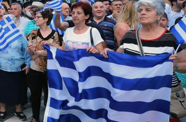 Tūkstančiai graikų protestavo prieš kompromisą ginče su Makedonija dėl pavadinimo