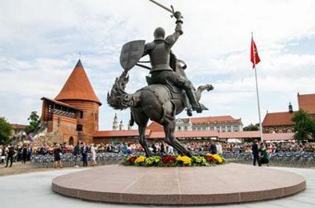 Kaune atidengta skulptūra „Laisvės karys“