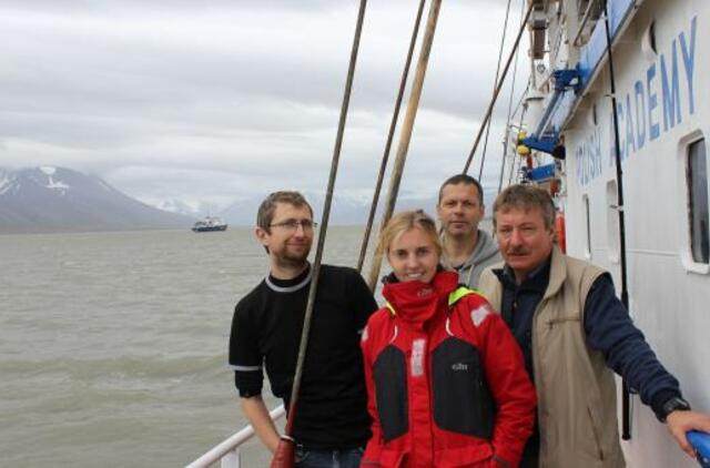 Jūros tyrimų instituto mokslininkai Arkties vandenyse