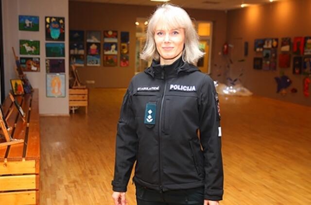 Klaipėdos rajono komisarei patinka naujoji uniforma