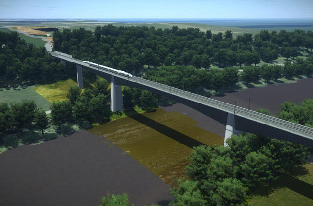 Jonavoje pradedamos geležinkelio tilto per Nerį statybos